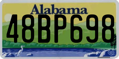 AL license plate 48BP698