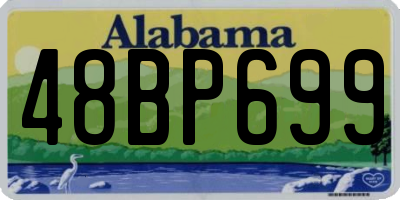 AL license plate 48BP699
