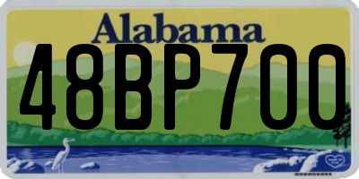 AL license plate 48BP700