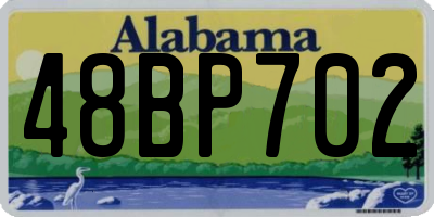 AL license plate 48BP702