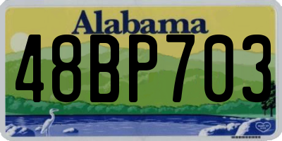 AL license plate 48BP703