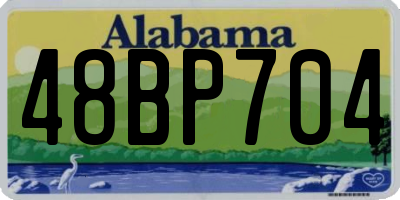 AL license plate 48BP704