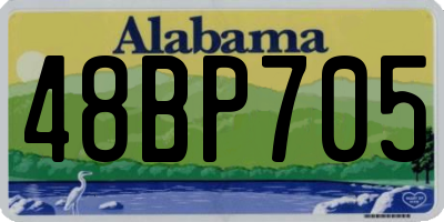 AL license plate 48BP705