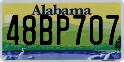AL license plate 48BP707