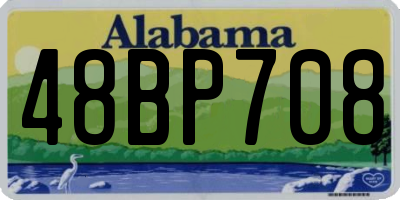 AL license plate 48BP708