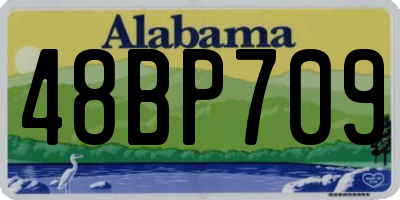 AL license plate 48BP709