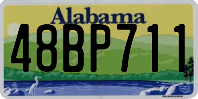 AL license plate 48BP711