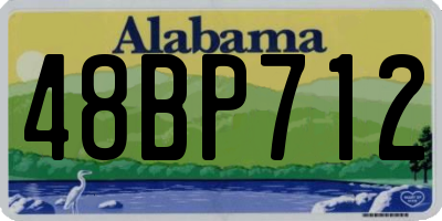AL license plate 48BP712