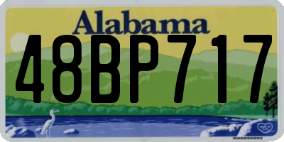 AL license plate 48BP717