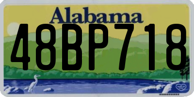 AL license plate 48BP718