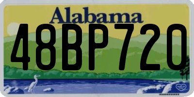 AL license plate 48BP720