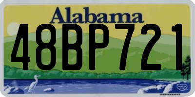 AL license plate 48BP721