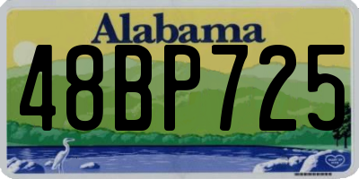 AL license plate 48BP725