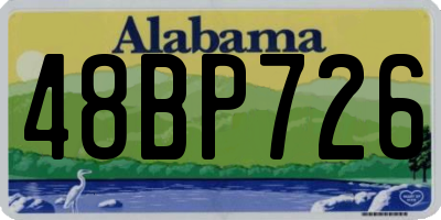 AL license plate 48BP726