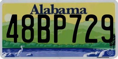 AL license plate 48BP729
