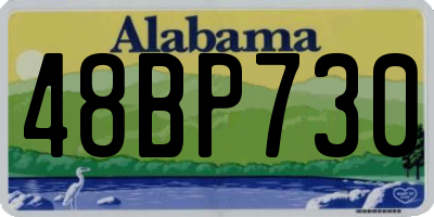 AL license plate 48BP730
