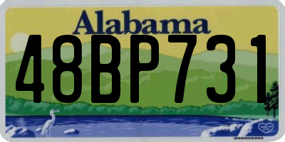 AL license plate 48BP731