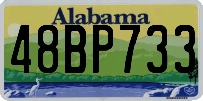 AL license plate 48BP733