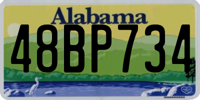 AL license plate 48BP734