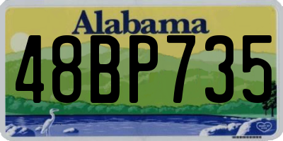 AL license plate 48BP735