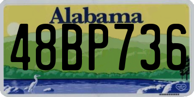 AL license plate 48BP736