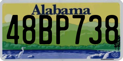 AL license plate 48BP738