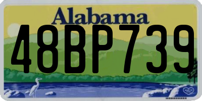 AL license plate 48BP739