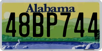 AL license plate 48BP744