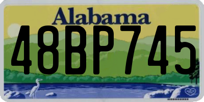 AL license plate 48BP745