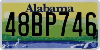 AL license plate 48BP746