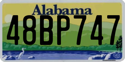 AL license plate 48BP747