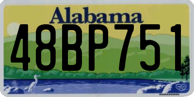 AL license plate 48BP751