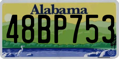 AL license plate 48BP753