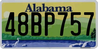 AL license plate 48BP757