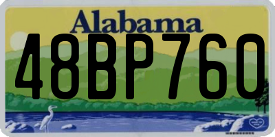 AL license plate 48BP760