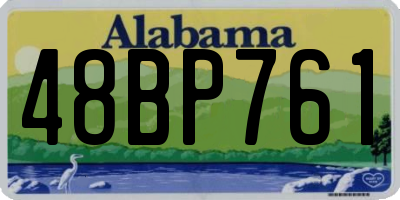 AL license plate 48BP761
