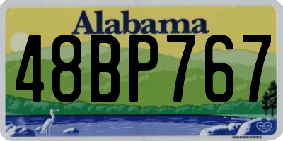 AL license plate 48BP767