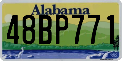 AL license plate 48BP771