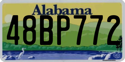 AL license plate 48BP772