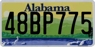 AL license plate 48BP775