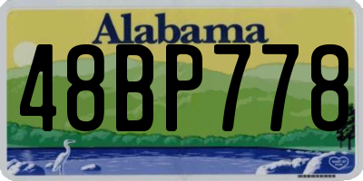 AL license plate 48BP778