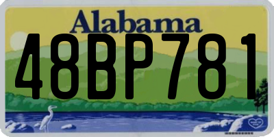AL license plate 48BP781