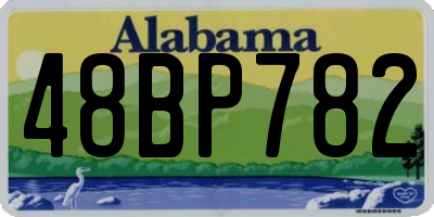 AL license plate 48BP782