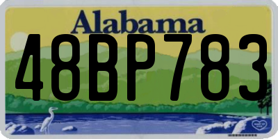 AL license plate 48BP783