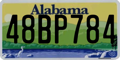 AL license plate 48BP784