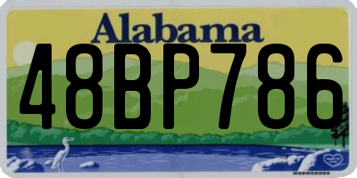 AL license plate 48BP786