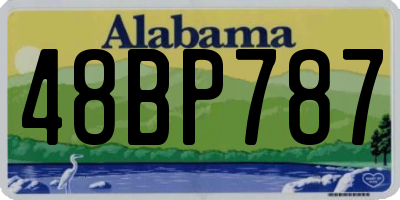 AL license plate 48BP787
