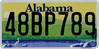 AL license plate 48BP789