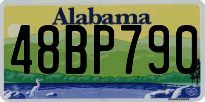 AL license plate 48BP790