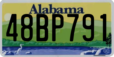 AL license plate 48BP791